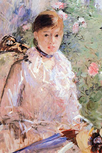 Jeune femme à la fenêtre-impression, H 36 po x l 24 po