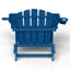 Fauteuil Adirondack pliable surdimensionné en PEHD résistant aux intempéries avec porte-gobelet-1045096338