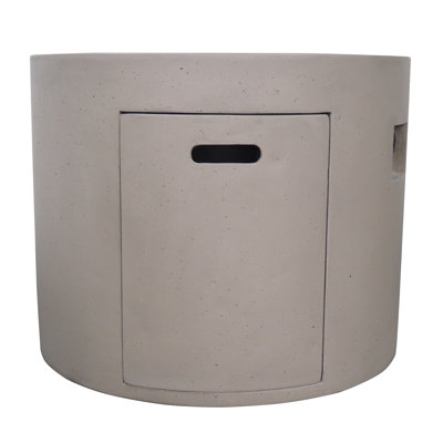 Table de foyer d'extérieur au propane en béton H 24,5 po x l 31,1 po Caelan