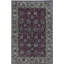Wool Oriental Area Rug in Wine/Brown
