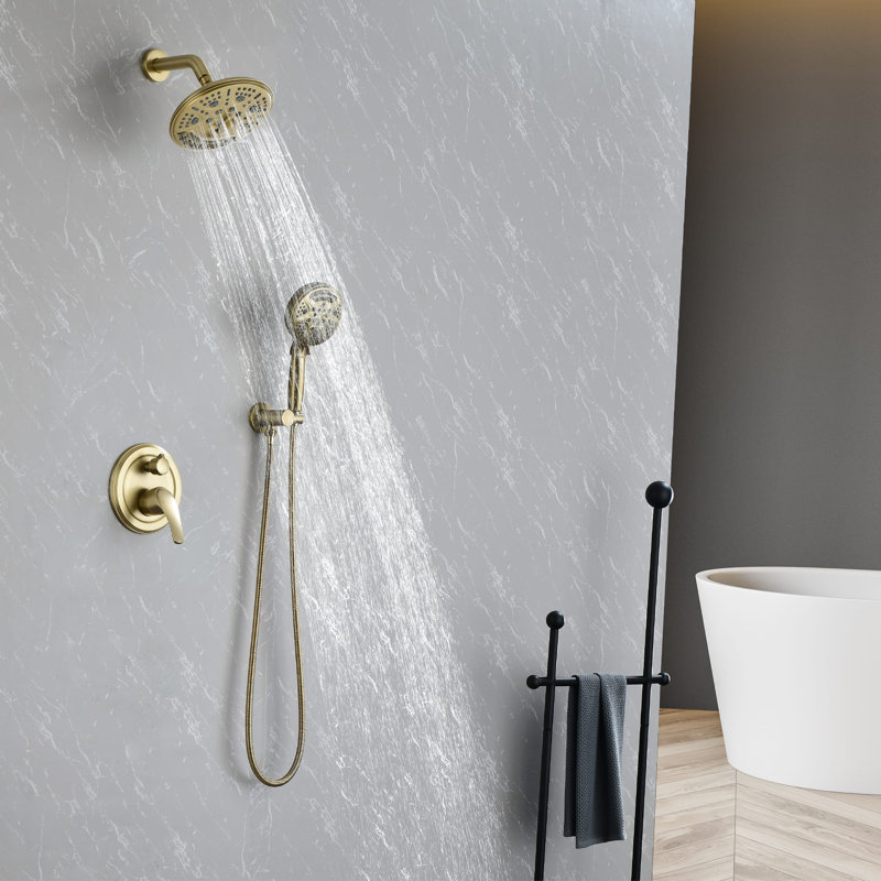 All-In-One Kit with Rough in-Valve, Gold