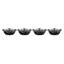 Le Creuset Enameled Cast Iron Set Of 4 Covered Mini Round Braisers, 1/3 Qt. Each, Matte Black