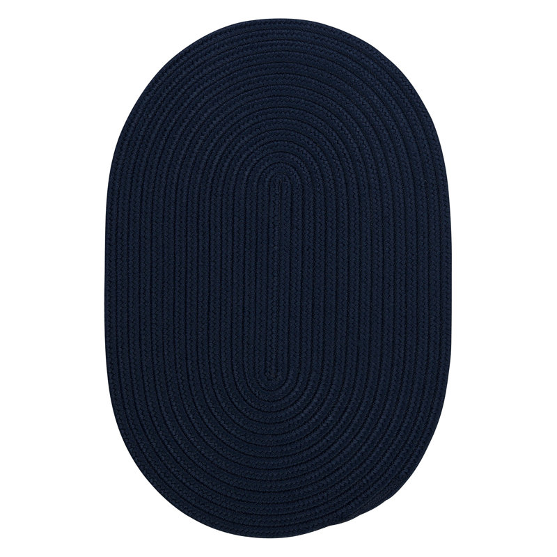 Tapis bleu marine Coletti Port Royale, Ovale 6 pi x 9 pi