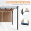 Pergola en aluminium avec auvent Aoodor-86865223-97922608