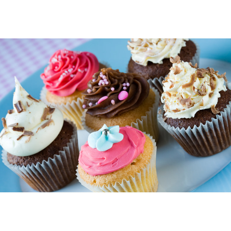 Cupcakes - Wrapped Canvas Print, 20cm H x 30cm W x 3.8cm D