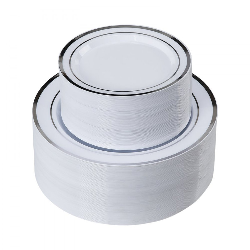 Service de vaisselle en plastique pour assiettes jetables en plastique
