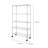 5-Layer Chrome Plated Iron Shelf With Wheels