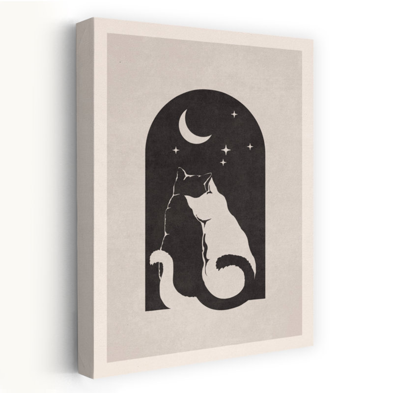 Art contemporain, oiseau abstrait, chat, fleur, forêt, art, H 36 po x l 24 po