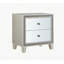 Sliverfluff Mirrored & Finish Nightstand with Spacious Drawers and Elegant Design for Modern Bedrooms