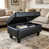 Black Faux Leather