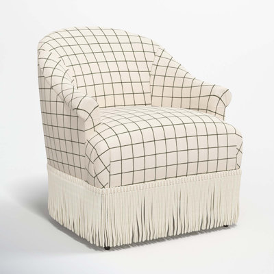 Callie Cotton Upholstered Barrel Chair