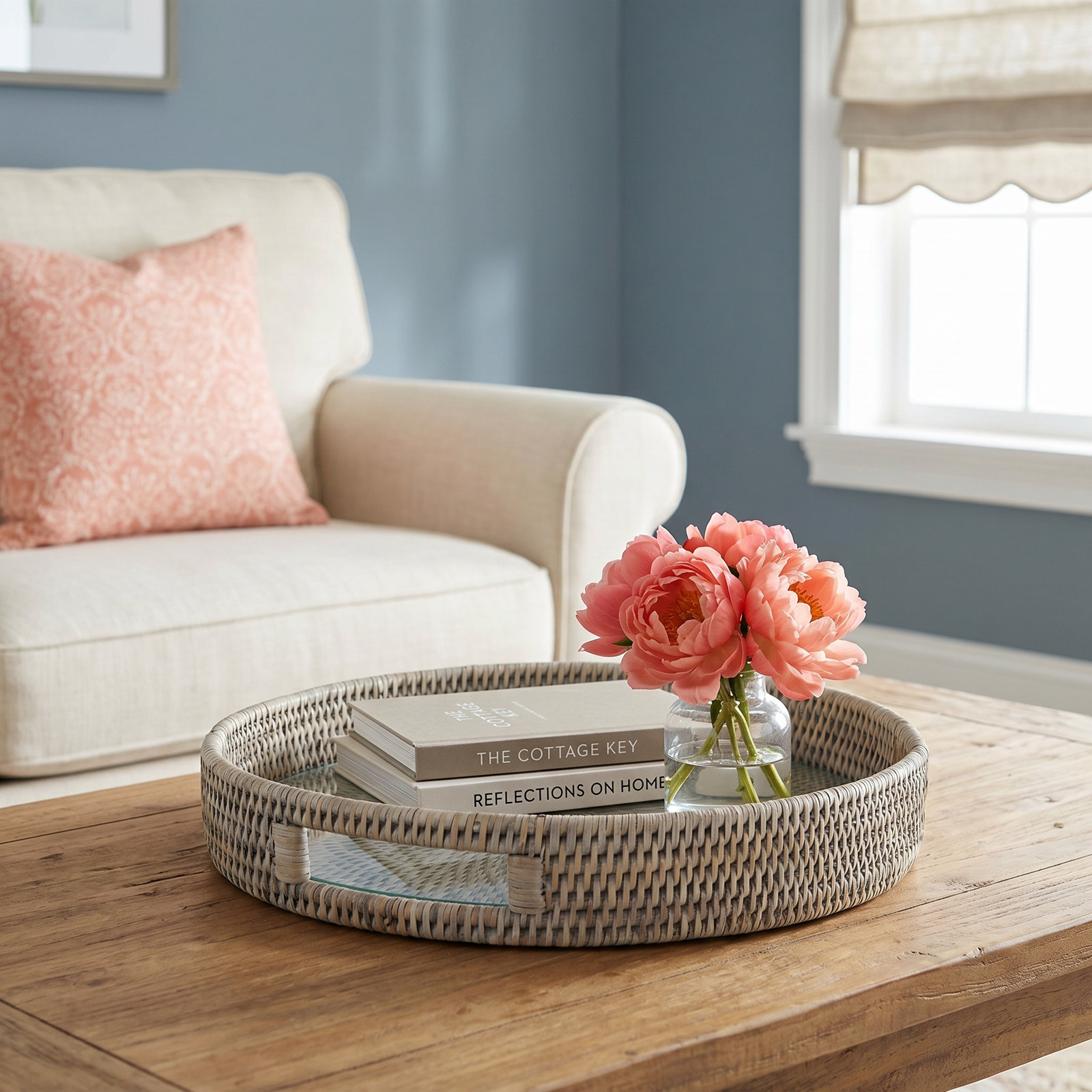Amaranta Rattan Decorative Tray