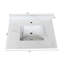 Plateau de meuble-lavabo en quartz de qualité supérieure avec lavabo encastré et résistance aux taches