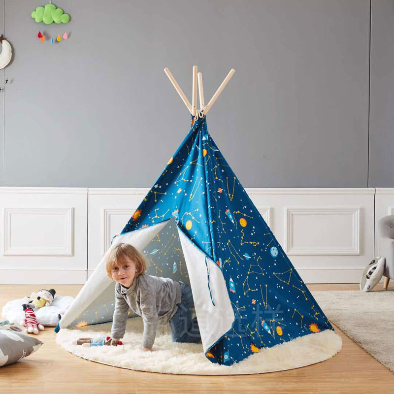 Tente de jeu triangulaire en toile Wonder & Wise