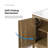 OVE Decors Heidi 48 In. Single Sink Freestanding Light Brown Oak Bathroom Vanity With White Quartz Top And Brushed Gold Hardware-122496187