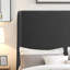 Tête de lit capitonnée tapissée à oreilles, tête de lit en bois massif avec pieds en bois, tête de lit à hauteur réglable de 47 po à 63 po, tête de lit en tissu au design moderne-210071054-210071052