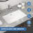 Modern Undermount Ceramic Bathroom Sink With Overflow - Rectangular Design For Vanity