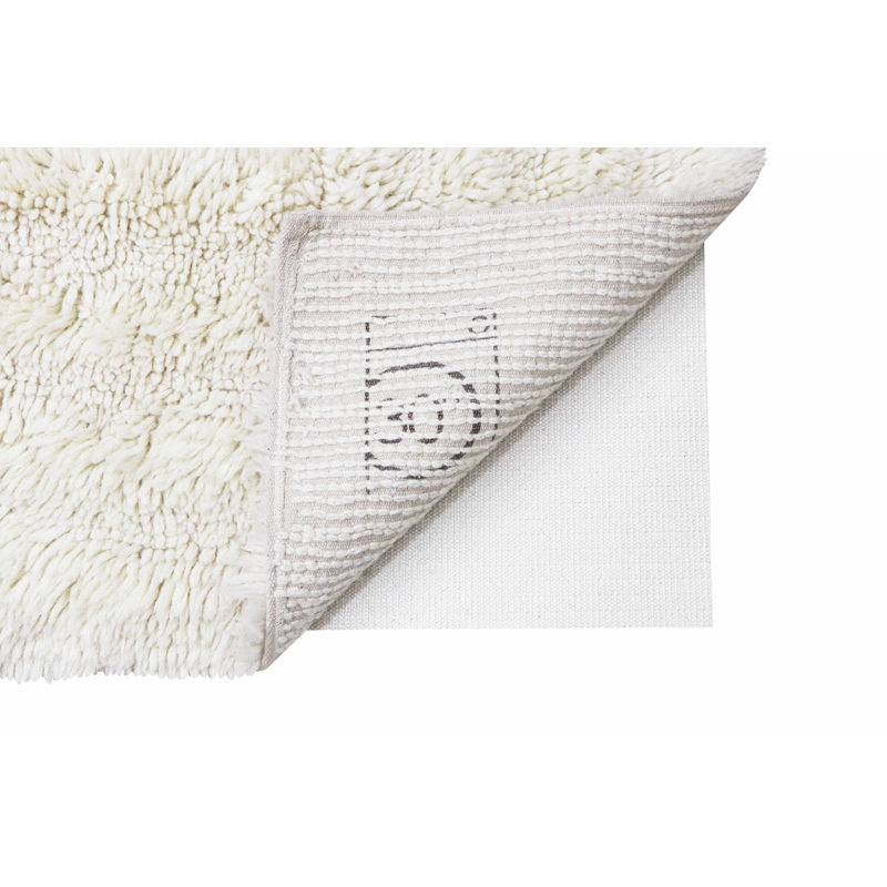 Sheep Of The World Hand Tufted Wool Area Rug in Sheep White, Rectangle 2'7" x 4'7"