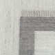 Kaylee Hand Turfed Wool Area Rug in Gray/Ivory