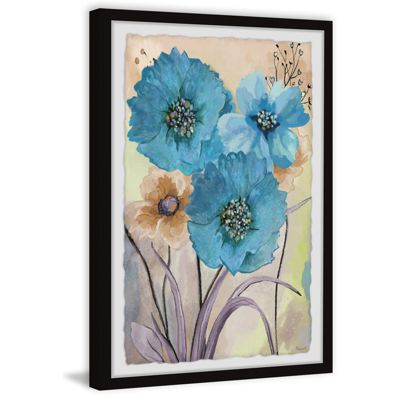 Cultured Bloom - Single Picture Frame Painting, 61cm H x 41cm W x 3.81cm D