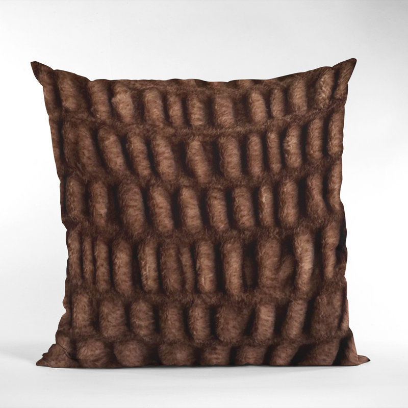 Plush Pelt Animal Print Reversible Throw Pillow, 26" x 26"