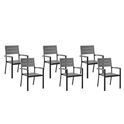 Emme Stacking Patio Dining Armchair