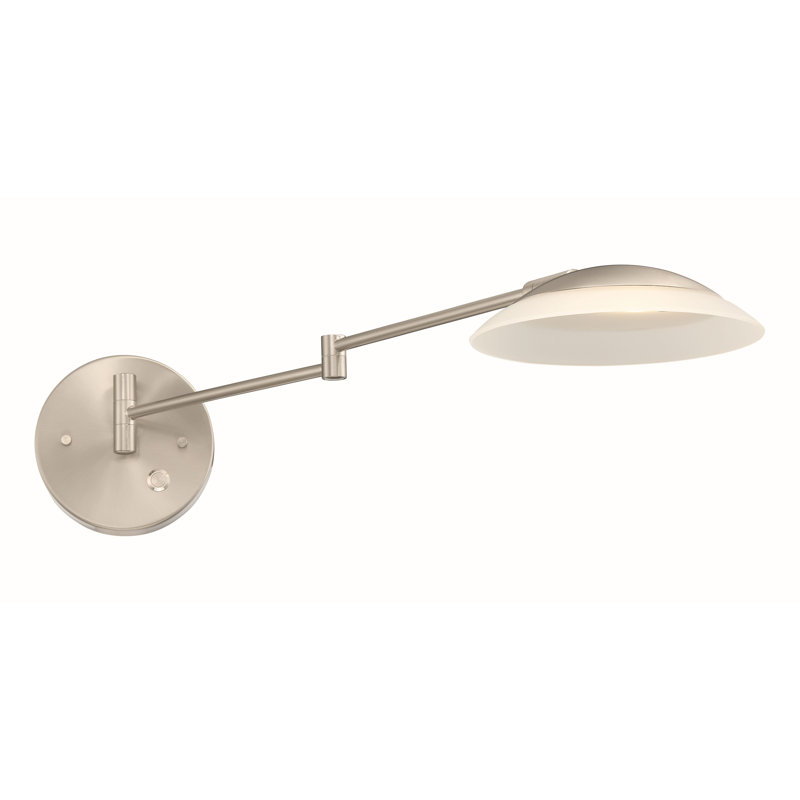 Millsaps LED Swing Arm Sconce, Satin Nickel