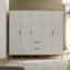 Teliyah 5 Door Manufactured Wood Wardrobe