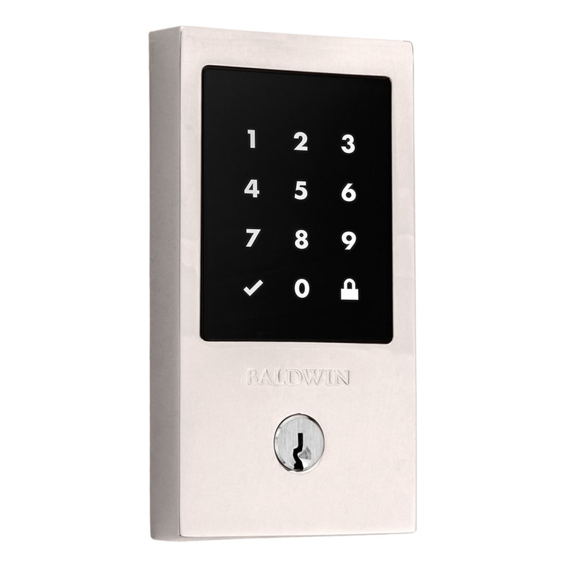 Minneapolis Touchscreen Z-Wave Deadbolt, Polished Nickel