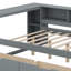 Lit plateforme avec tablettes de rangement, tiroirs, station de charge et tête de lit tapissier-440679756-440679761