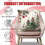 Coussins décoratifs de Noël 18 x 18 pouces, ensemble de 2 housses de coussin décoratives de Noël pour Noël