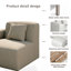 Fauteuil de patio avec accoudoirs à accoudoir droit en lin, canapé d'extérieur simple avec coussins-1774053141