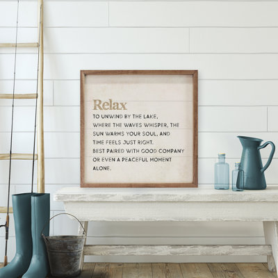 Relax At The Finlay Definition