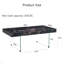 Table basse de 43,3 po x 23,6 po en MDF à motif de marbre avec pieds en verre trempé. Convient au salon. Elle peut être utilisée non seulement comme table basse, mais aussi comme table d'appoint ou présentoir.