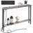 Sofa Table with Outlet and USB Port, 48" Console Behind Couch Table with Steel Frame,Grey