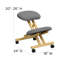 Adjustable Height Ergonomic Kneeling Chair-1659312962