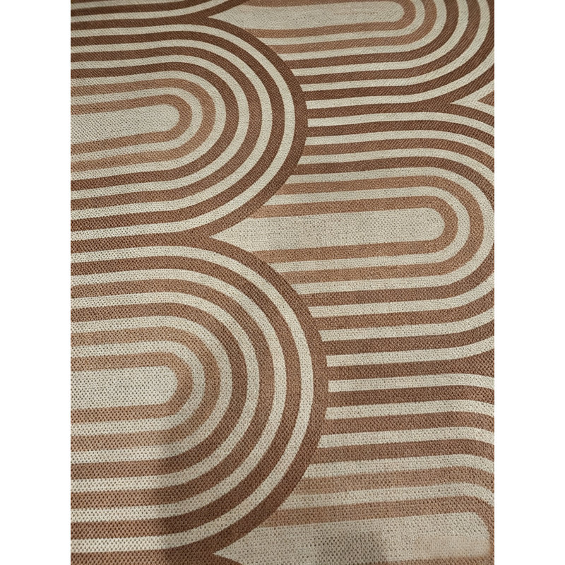 Tapis tissé pour l'intérieur et l'extérieur , Brun / Beige, Rectangle 8 pi x 10 pi