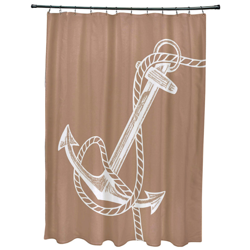 Rideau de douche Anchored, Taupe