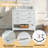 Pamula 36" Single Bathroom Vanity Set with Marble Top, Dove White-2082994462-2034064475
