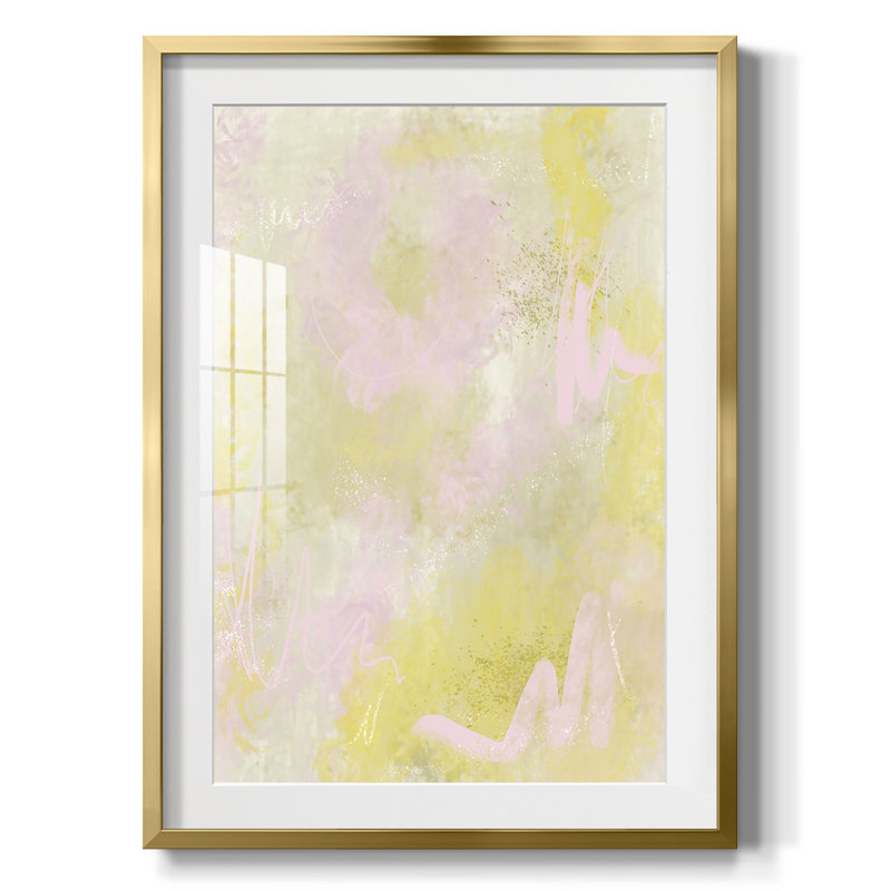 Lily's Laugh I - impression encadrée, H 25,5 po x l 17,5 po, Doré