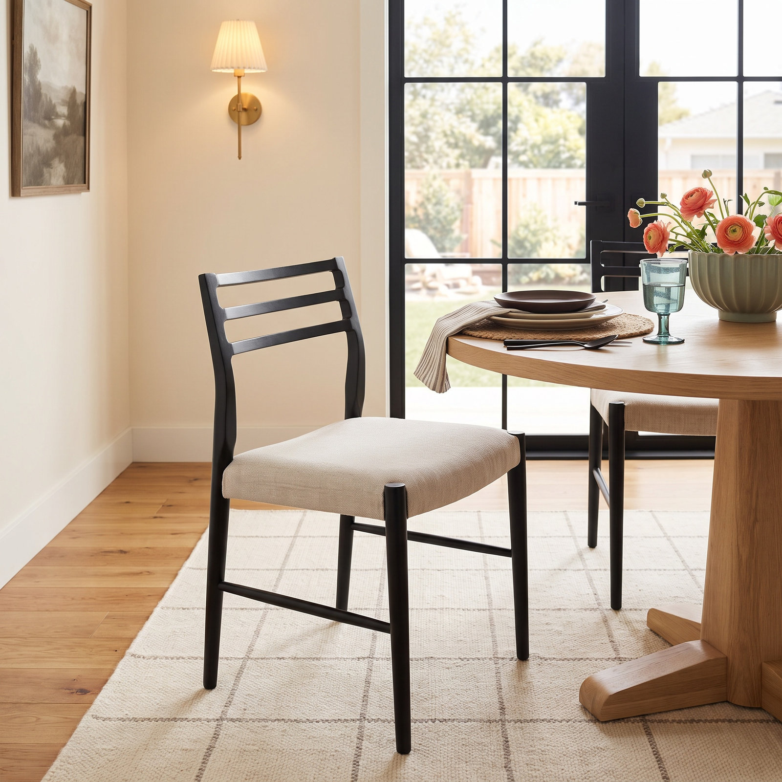 Charon Linen Dining Armchair