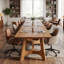 Rectangular Solid Wood Conference Table For 4-6, 62.99" W × 31.49" D × 29.52" H