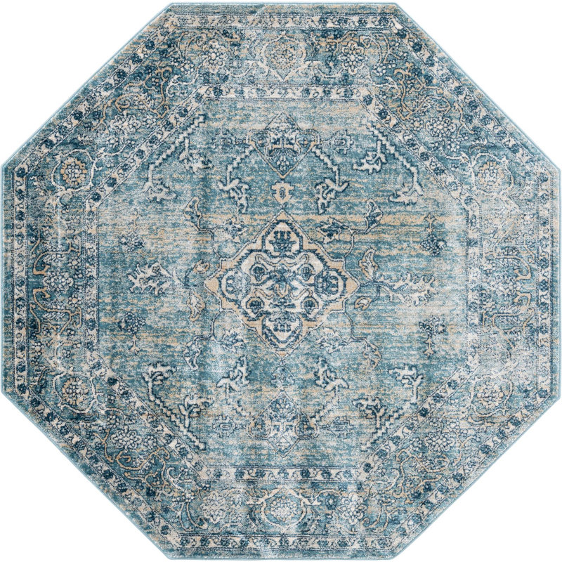 Orea Oriental Indoor Rug, Octagon 4'