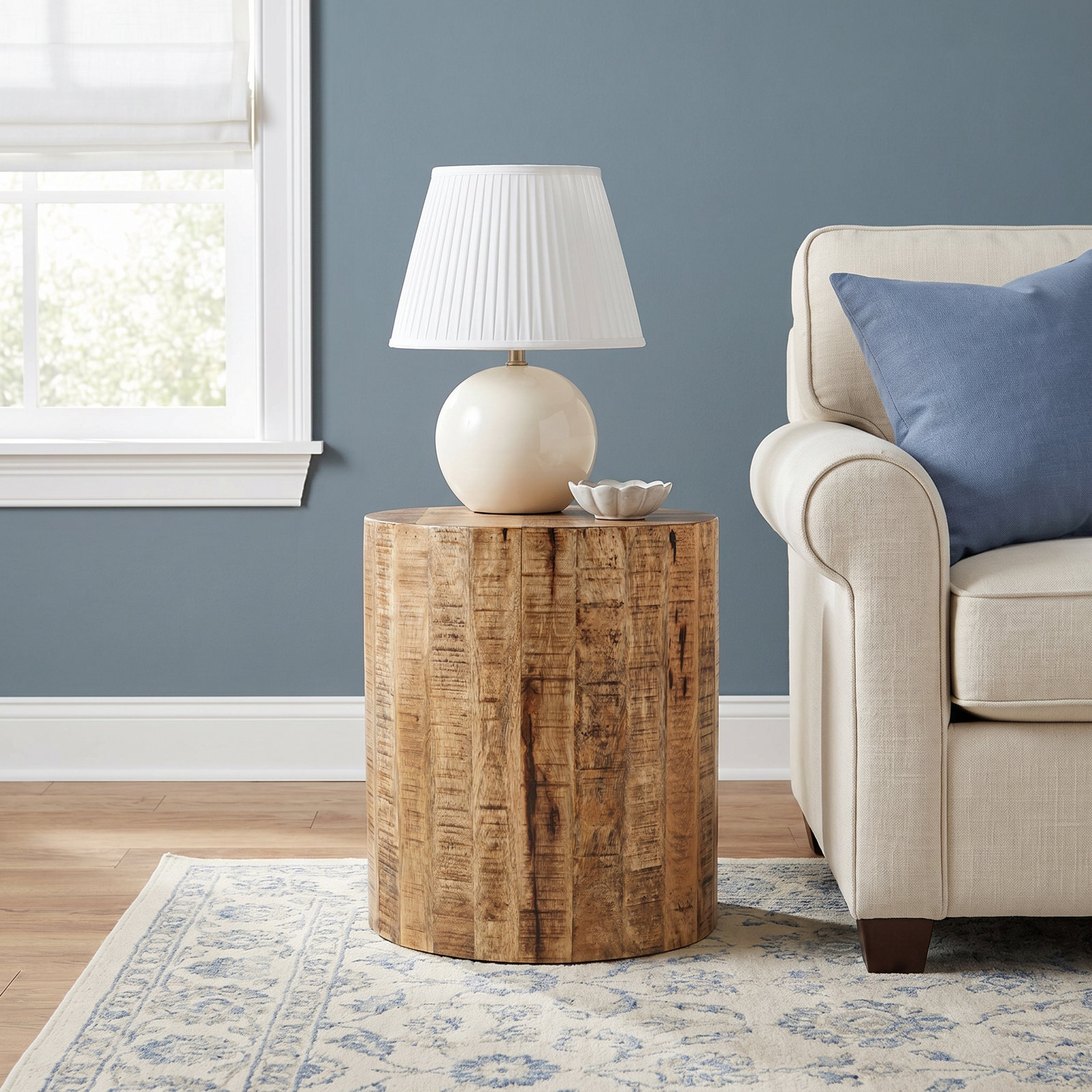 Pietra 16" End Table, Natural