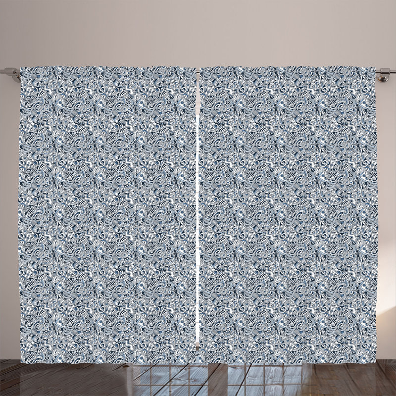 Semi Sheer Curtain Pair