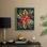 «Christmas Holiday Art CXI», reproduction encadrée - bois massif