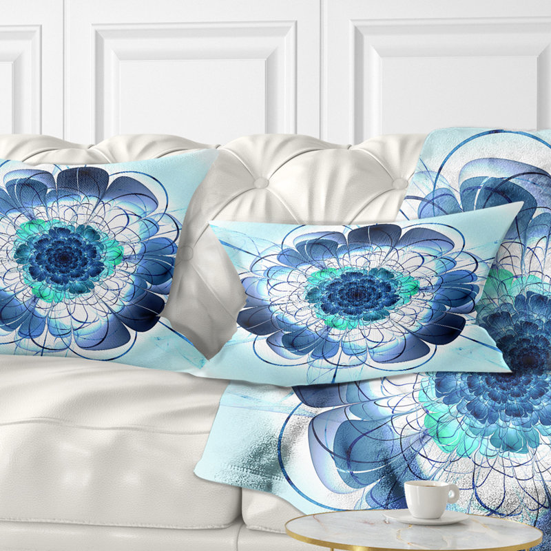 Coussin lombaire à fleurs arrondies floral