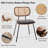 Bedran Vegan Leather Side Chair Dining Chair-519516347