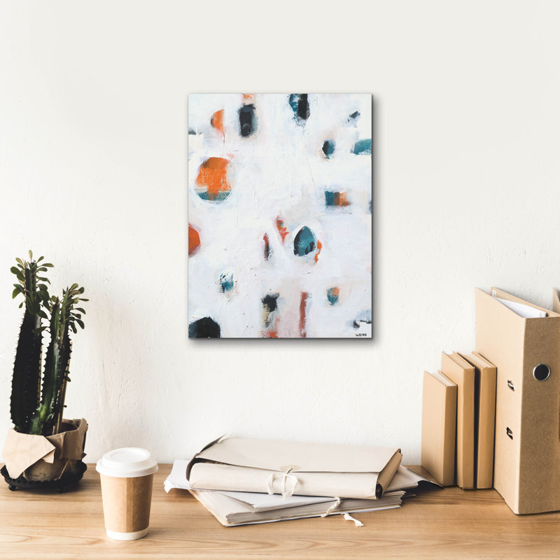 «Out Over There 2» par Jan Weiss, art mural sur toile, H 16 po x l 12 po x P 0,75 po