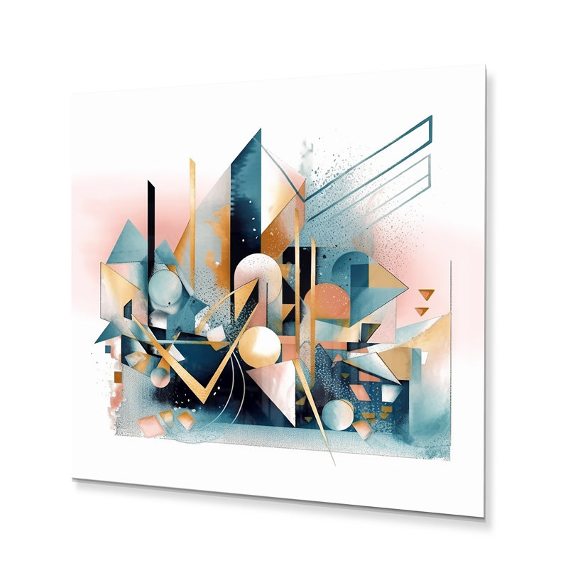 Décoration murale Embrassez le cubisme I, H 23 po x l 23 po x P 1 po